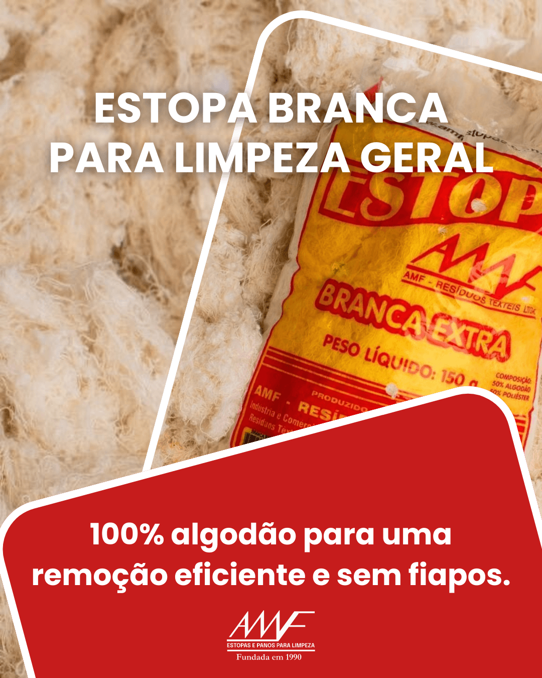 Estopa Branca para Limpeza Geral
