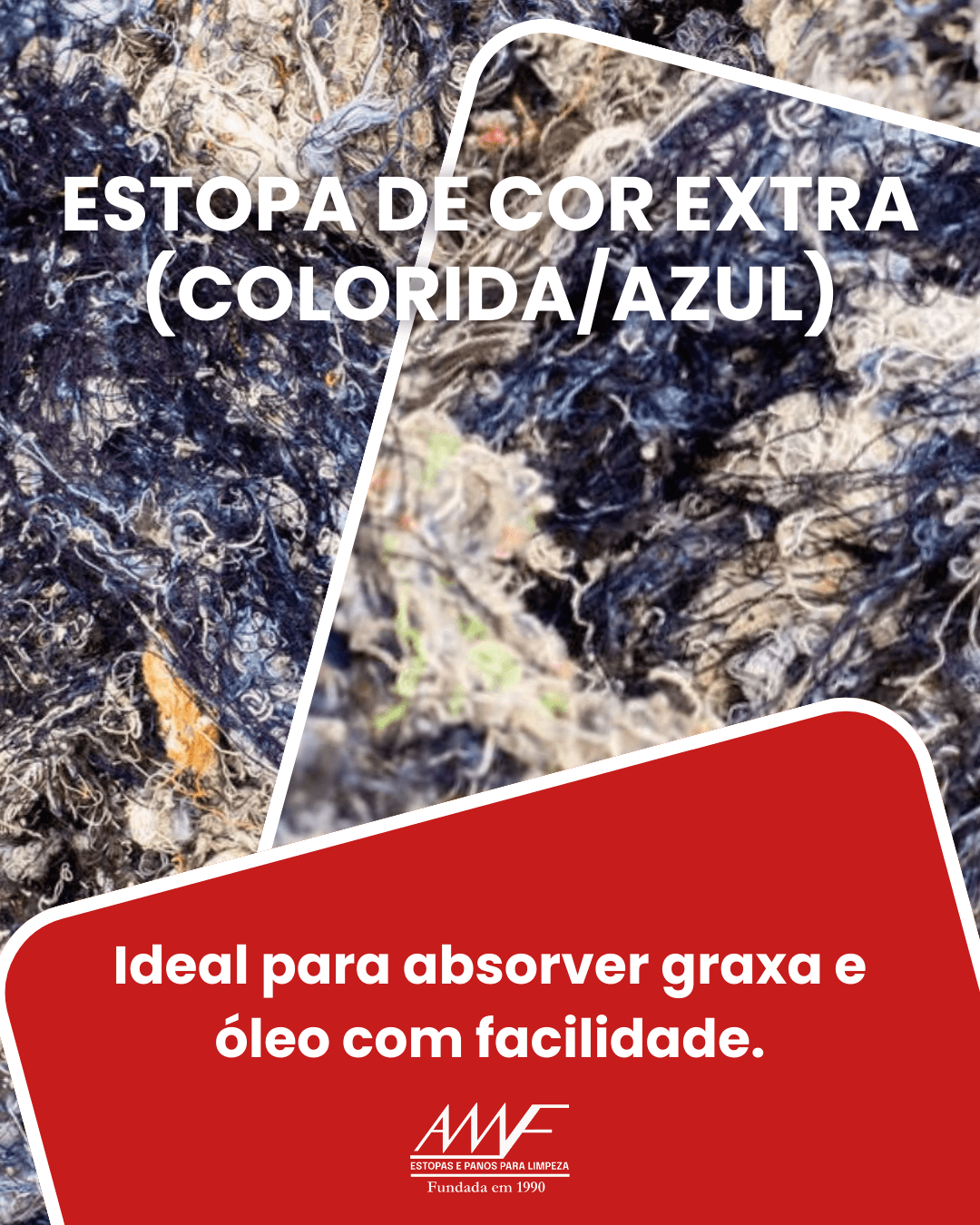 Estopa de Cor Extra (Colorida/Azul)