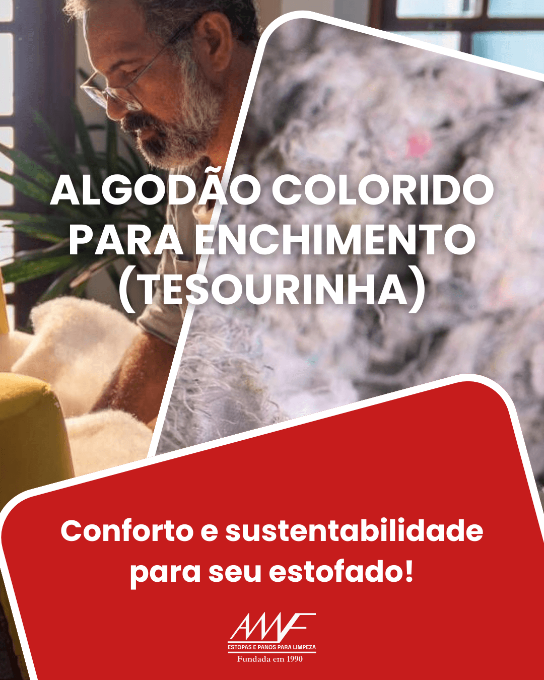 Algodão Colorido p/ Enchimento